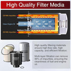 Marsram 6.7 Cummins Fuel Filter and Oil Filter Fits for 2013-2018 Ram 2500 3500 4500 5500, 6.7 Cummins Oil Filter for 2013 2014 2015 2016 2017 2018 Dodge Ram Replaces 68157291AA 68197867AA 5083285AA