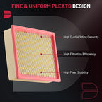 BDFHYK CA8243 Engine Air Filter Compatible with Ford Explorer 1997-2001, Ranger 1997-2004 2009-2011, Compatible with Mazda B2300 B2500 B3000 B4000