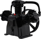 Air Compressor Pump Head, 5-HP Single-Stage Inline-Twin Replacement Air Compressor Pump 3 Cylinder Head, Single-Stage Aluminum Air Compressor Pump Replacement with 115 Max. PSI, 10-12 CFM
