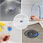 Flexible Drain Brush Cleaner Kit – CPAP Hose Cleaner 5ft Long Elastic Double Head Nylon Cleaning Brush + 3pcs 10” Straw Brushes for Aquarium Water Filter Pipe Air Tube Fish Tank Tub Sinks Glass Vase