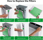Afloia Toxin Remover Filter, Compatible with Europa Air Purifier, Remove Pets Hair Dander Odor Dust Smoke Mold Pollen