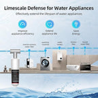 Whole House Scale Inhibitor, MIZUDO AP431 AP430SS Water Softener System, Prevent Scale Build Up On Hot water Heater, Pipes and Boilers