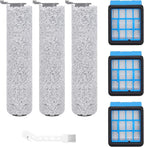 3882 Roller Brush Filter Replacement Part Compatible with Bissell CrossWave OmniForce 3882/3883 /3967F/3970F,3 Brush Rollers,3 Heap Filter,1 Cleaning Brush Accessories Kit