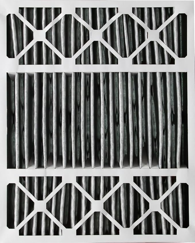 Nordic Pure 20x25x5 (Actual Size: 19 7/8 x 24 7/8 x 4 3/8) Honeywell Replacement Air Filters MERV 10 Plus Carbon 2 Pack