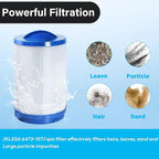 6473-157 Hot Tub Filter Replacement with Removable Handle, 40 Sq Ft Top Filter – Compatible with Jacuzzi J-415/J-425/J-495 2012+, J-435/J-445/J-465/J-470/J-475/J-480/J-485 2013+, J-500 2015+, 2-Pack