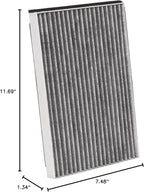 KAX Cabin Air Filter with Activated Carbon, CF8392A Replacement for Chevrolet Impala, Impala Limited, Allure, LaCrosse, Regal, Monte Carlo, Buick Century, Intrigue, Passenger Compartment Air Filter