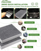 Cabin&Engine Air Filter Fit for TUCSON (16-21), SPORTAGE (17-22) Cabin Filter Engine Air Filter 97133-D1000 CA12065 Replacement Car Accessories (2PCS)