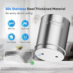 Purewell 2.25G Gravity Water Filter System with Water Level Window, 7-Stage 0.01μm Ultra-Filtration Countertop System with 4 Filters and Stand, Reduce Fluoride & Chlorine, Up to pH 9, PW-KS-FT