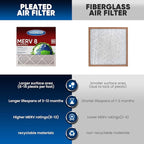 14x18x1 MERV 8 Air Filters 6-Pack – 13.7" x 17.7" x 0.75" – HVAC, AC & Furnace Compatible – Electrostatic Filtration for Home & Commercial Air Systems