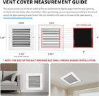 6x6 Vent Cover(Duct Opening Size),Air Return Vent Cover,Flat Vent Cover,Rejillas De Aire Acondicionado para Casa,Return Air Grilles,Outer Dimensions:7.75"Wx7.75"H(6"W x 6"H, Duct Opening)