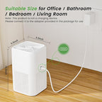 Air Purifiers for Home,H13 HEPA Large Room Up to 1750ft²,3-in-1 Filter with Sleep Mode,Air Purifier with Aromatherapy Diffuser for Office,Living Room,Bedroom,Remove Smoke Odor,Home Pets,White