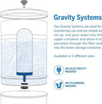 ProOne 5-Inch Gravity Water Filter Replacement G-Series 1-Pack - Universally Compatible with Gravity Water Filter Systems - NSF/ANSI Certified to Reduce Lead, Reduce Microplastics, & Total PFAS