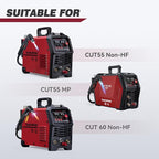 ARCCAPTAIN 23Pcs IPT60 Plasma Cutter Torch Consumables, .035" Plasma Cutter Accessories for ARCCAPTAIN CUT55 NON-HF, CUT55 MP and CUT60 Non-HF, Work with 30-40A Current