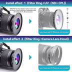 82mm Lens to 105mm Camera Lens Adapter,82mm to 105mm Filter Step up Ring Adapter Ring,Compatible All 105mm Filter Accessory