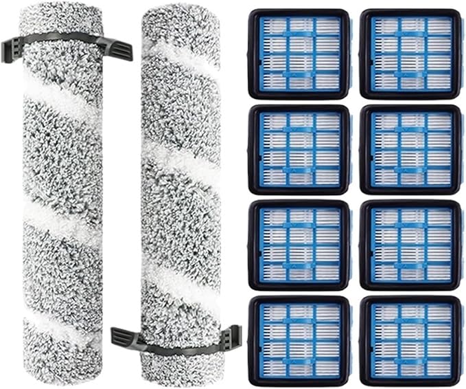 Replacement Parts ，Compatible For Bissell， 3930F 3933 V2 3999Z Floor Scrubber Roller Brush Filter Washing Vacuum Cleaner Parts(D)