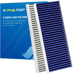 PHILTOP Premium Cabin Air Filter w/Dual Activated Carbon, Compatible with CF10553 Nissan Frontier 2005-2021, Pathfinder 2005-2012, Xterra 2005-2015, NV2500 2012-2015, NV1500 2012-2015