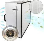 FFU HEPA H14-Filter Laminar Flow Hood Updated FanFilter Unit（Include HEPA Filter）100/ISO Class 5 Cleanroom/Laboratory/Cleanroom/Mushroom Room, Laminar Air Flow Hood(22.6"x22.6"110V)