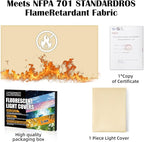 Fluorescent Light Covers - Classroom Covers for Ceiling Lights, 1 PCS 4 x 2 Feet Magnetic Light Filters, Classroom, Office Decor (Warm Yellow)