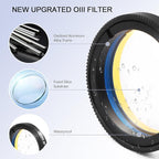 Astromania Telescope Filter 1.25 Inch Upgrated O-III Comet Filter Narrowband for Telescope, 99% High Transmission - Light Pollution Reduction for Astrophotography, Fit 1.25 Inch Telescope Accessory