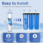 ICEPURE 5 Micron 20" x 4.5" Whole House Sediment Water Filter Cartridge Replacement for AP810-2, SP-DD-5005-20BB, DGD-5005-20, FPMB5-20, P5-20BB, FP25B, SDG-45-2005, CMMF0520-45W1, 4PACK