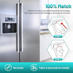 ICEPURE PLUS RWF3500AH NSF/ANSI 53 NSF/ANSI 42 Certified Refrigerator Water Filter Replacement for LG LT800P, ADQ73613401, ADQ73613408, ADQ75795104, LMXS30776S, LSXS26366D, Kenmore 9490, 3PACK