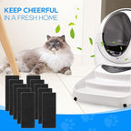10-Pack Carbon Filters Compatible with Litter-Robot 3, Activated Carbon Litter Box Filter Compatible with Litter-Robot 3 Self Cleaning Cat Litter Box Filters, Accessories Replacement