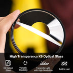 Walking Way 77mm Split Halo FX Prism Lens Filter, Rotating Half-Frame Blur & Halo Effect Filter for Portraits, Creative Photography & Video, Durable Optical Glass