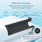 AQUA CREST LT1000PC ADQ747935 Refrigerator Water Filter and Air Filter, Replacement for LG® LT1000P®/PC/PCS, LMXS28626S, LFXS26973S, MDJ64844601, ADQ74793501, ADQ74793502 and LT120F®, 2 Combo