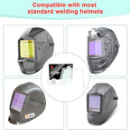 17pcs Welding Helmet HD Outside Cover Lens 4.5"X5.25"X0.059" for Welding Helmet Replacement Outside Lens Filter Covers