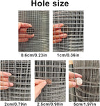 Livestock Fencing Roll Galvanised Welded Wire Mesh Roll Garden Chicken Wire Animals Enclosure for Chickens, Rabbits, Dogs, Window Guards Vegetable Protection for Indoor or Outdoor ( Size : L:1m-H:1m-0