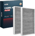 KAX Cabin Air Filter with Activated Carbon, CF8791A Replacement for Chevrolet Silverado, Suburban, Avalanche, Tahoe, GMC Sierra1500 2500, Yukon XL, Cadillac Escalade, Strong Adsorption Cabin Filter