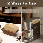 Coffee Filter Holder Magnetic, Solid Walnut Wood Coffee Filter Storage Organizer for Coffee Station, Holds Up to 50 V60-Style Cone Paper Filters, Side Mount for Espresso Machine or Fridge