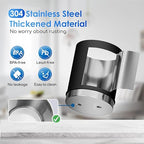 Purewell 3-Stage 0.01μm Ultra-Filtration Gravity Water Filter System, NSF/ANSI 42&372 Certification, 304 Stainless Steel Countertop System with 2 Filters and Stand, Reduce 99% Chlorine, 2.25G, PW-OB