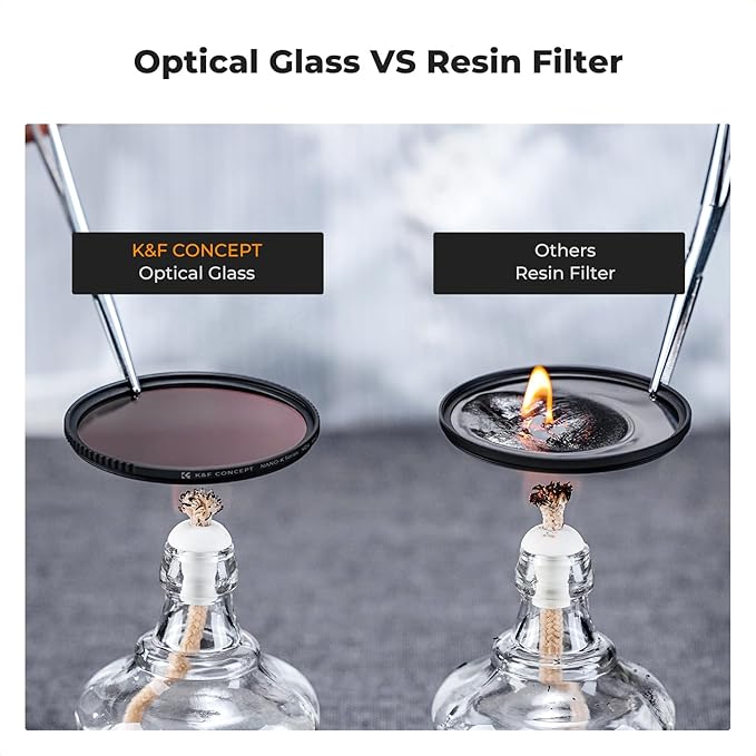 K&F Concept 82mm UV/CPL/ND Lens Filter Kit (3 Pieces)-18 Multi-Layer Coatings, UV Filter + Polarizer Filter + Neutral Density Filter (ND4) + Cleaning Cloth+ Filter Pouch for Camera Lens (K-Series)