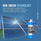 Solar Panel Cleaner Solar Sheen (Makes 128 Gallons) - Super Concentrated Glass & Solar Panel Cleaning, Remove Oils, Fingerprints & Water Spots - (32 oz)