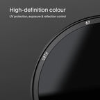 Urth 82mm Magnetic UV, Circular Polarizing (CPL), ND8, ND1000 Lens Filter Kit (Plus+)
