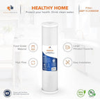 Aquaboon 5 Micron 20 x 4.5 Premium CTO Activated Carbon Water Filter Cartridge Replacement for Whole House Compatible with FC25B, EP-20BB, 2-PACK