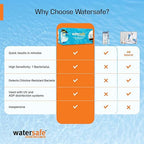 Pool and Spa Rapid Bacteria Test by Watersafe, Detects Down to 1 Bacteria/μL, including E. coli, Salmonella and More, Pack of 10
