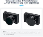 JJC AR-GR3X Lens Filter Adapter for Ricoh GR IIIx GR IIIx HDF GR3x GR3x HDF Digital Camera with GT-2 Tele Conversion Lens Replaces Ricoh GA-2 Lens Adapter, Compatible with 49mm Filter