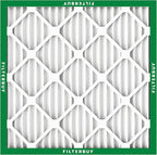 Filterbuy 23.5x23.5x1 Air Filter MERV 8 Essential Dust & Allergy Defense (12-Pack), Electrostatic Pleated HVAC AC Furnace Filters Replacement, Made in USA (Actual Size: 23.38 x 23.38 x 0.75)