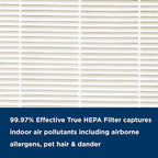 AprilAire RF09550P Allergy + Pet True HEPA Air Purifier Replacement Filter for AprilAire 9550 Room Air Purifier, Removes Pet Allergens, Viruses, & Odors, Ozone Free