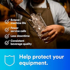 3M Water Filtration Replacement Cartridge for Commercial Ice Maker Machines HF40-S for High Flow Series ICE140-S, Reduces Bacteria, Sediment, Chlorine Taste and Odor, Cysts, Inhibits Scale
