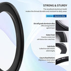 55-62mm Step-Up Ring Adapter, 55mm to 62mm Step Up Filter Ring for 55mm Lens Mount 62mm for DSLR Lenses and ND UV CPL IR Filters （55-62mm）