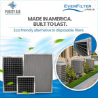 19 7/8x 21 1/2x1 Electro-static Air Filter (1-Ct) AC Furnace Filter, Reusable & Washable 4-Stage Electrostatic Filter for Residential and Commerical HVAC (Actual Size: 19.88 x 21.5 x 0.75")