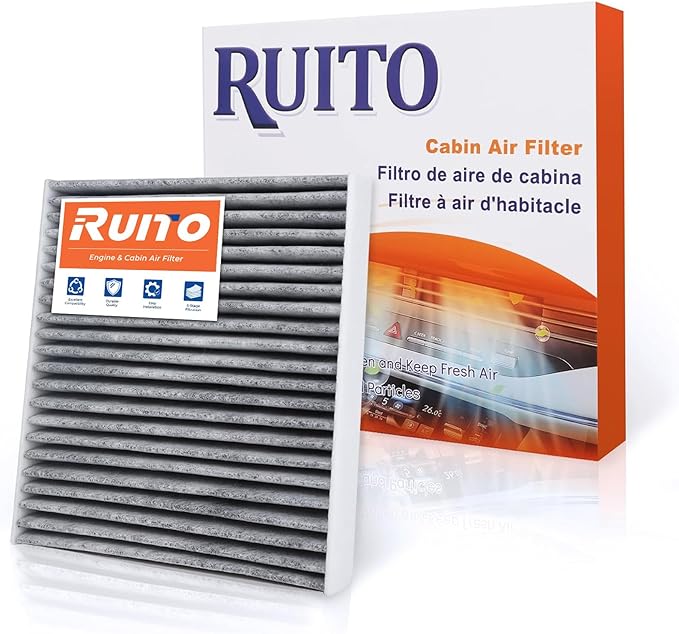 RUITO Cabin Air Filter, Fits 2012-2017 Azera, 2012-2018 Santa Fe, 2010-2017 Equinox, 2011-2021 Sedona, 2011-2015 Optima, 2010-2017 Terrain, Replacement for CF11819