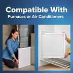 Filtrete 20x24x1 AC Furnace Air Filter, MERV 12, MPR 1500, CERTIFIED asthma & allergy friendly, 3 Month Pleated 1-Inch Electrostatic Air Cleaning Filter, 6-Pack (Actual Size 19.81x23.81x0.78 in)