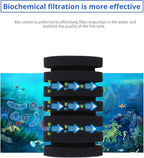UPETTOOLS 10-40 Gla Aquarium Sponge Filter Ultra Quiet Aquarium Air Pump Small Sponge Fish Tank Filter Comes with 2 Sponges 2of Bio Ceramic Media Balls