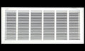 HVAC Premium 34 x 8 Duct Opening Steel Return Air Filter Grille, for 1-inch Filter, Removable Door, Flat Stamped HVAC Vent Cover Grille, Outer Dimensions 36.5 x 10.5