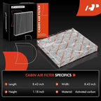 A-Premium Cabin Air Filter with Activated Carbon Compatible with Infiniti M35h 2012-2013, M37 2011-2013, M56 2011-2013, Q70 2014-2019, Q70L 2015-2019 Replace# 272771ME0B