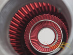 RED 3.5" 89 mm Inlet Cold Air INTAKE Cone Replacement Performance Washable Clamp-On Dry Air Filter